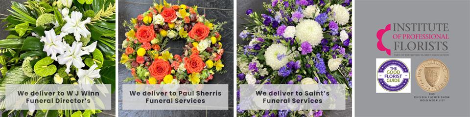 Funeral Flowers Delivered to Carbis Bay, Lelant, St.Ives and Hayle Wj Winns, Saint's funeral Services